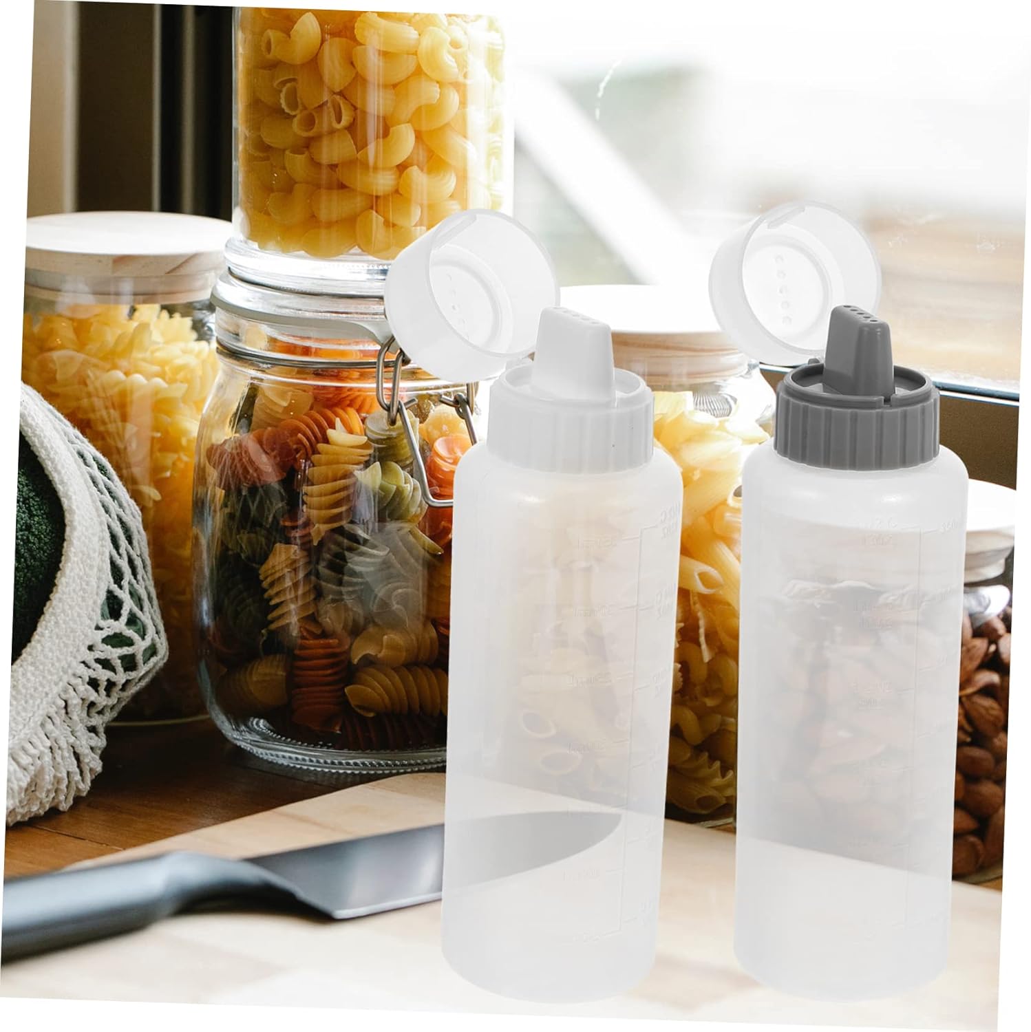 HOLIDYOYO Easy Squeeze Salad Dressing Bottles 4 Pack