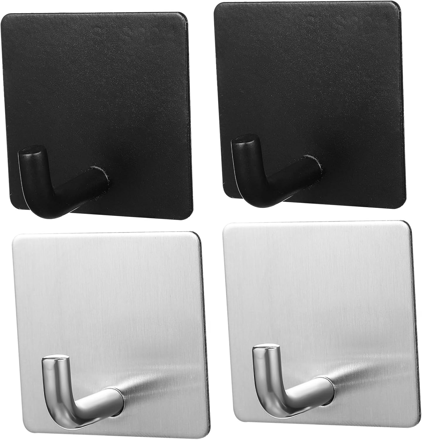 FOMIYES Chrome Bathroom Towel Hooks Adhesive