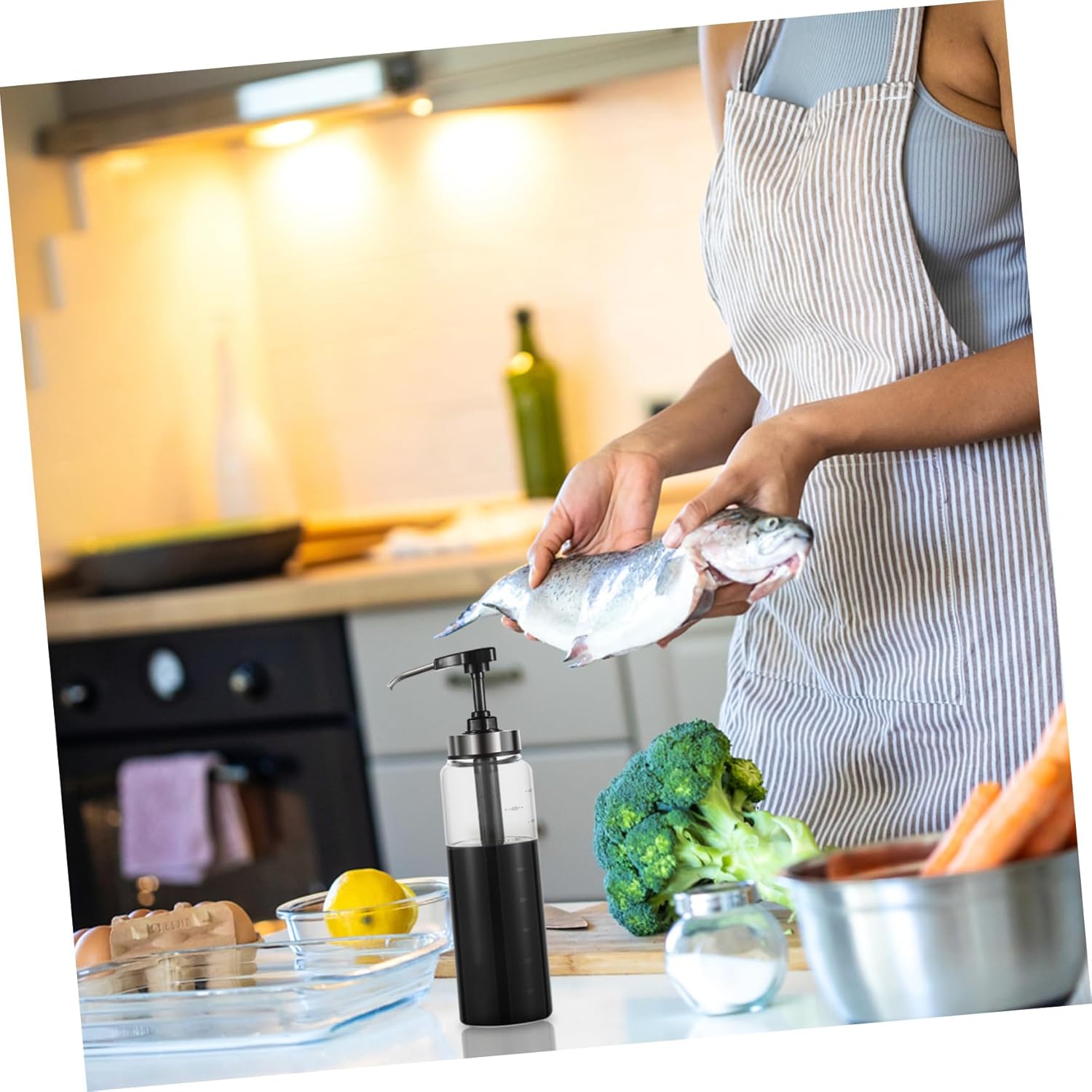 SECFOU 500ml Ketchup Dispenser Pump Bottle