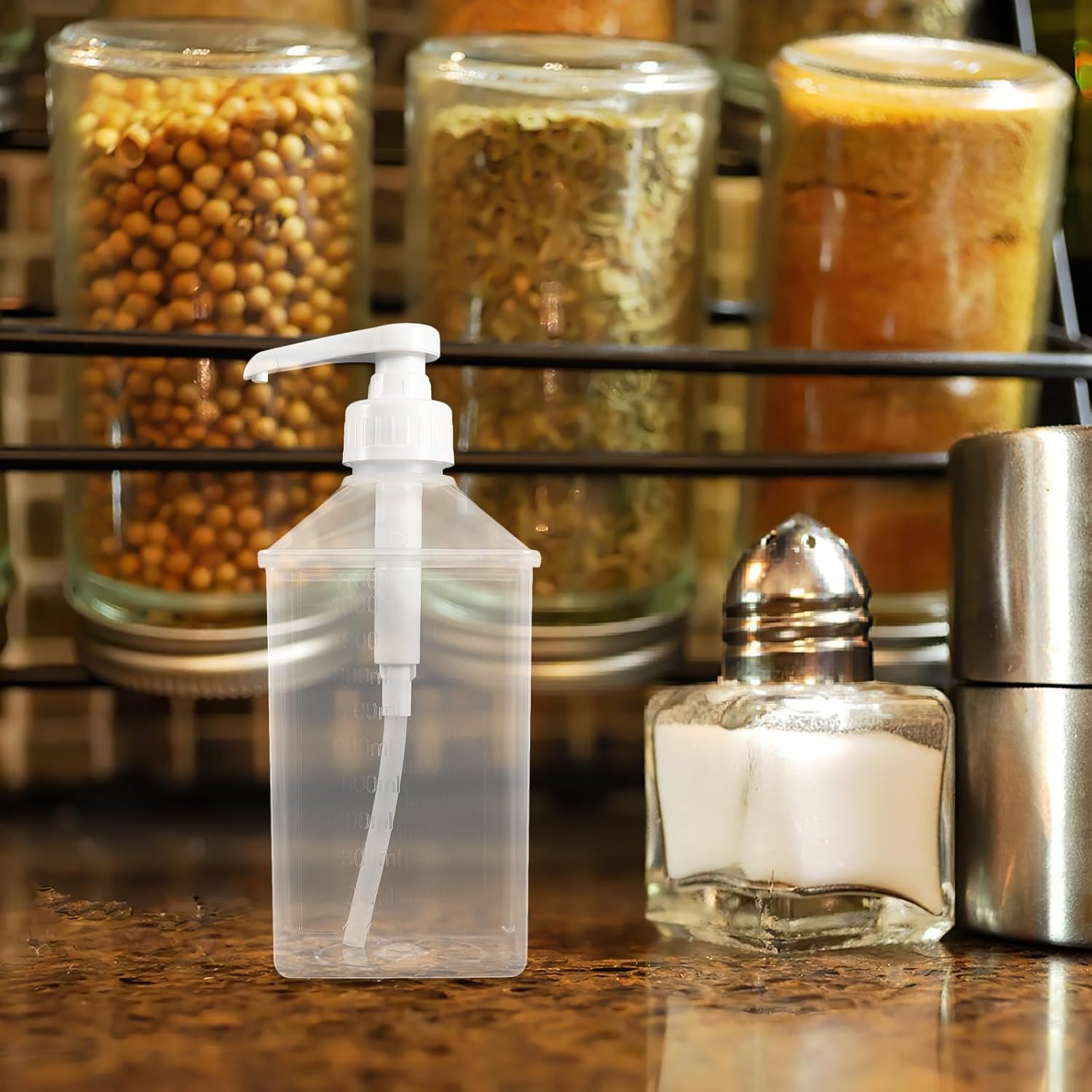 Cabilock 1100ML Condiment Squeeze Bottle White