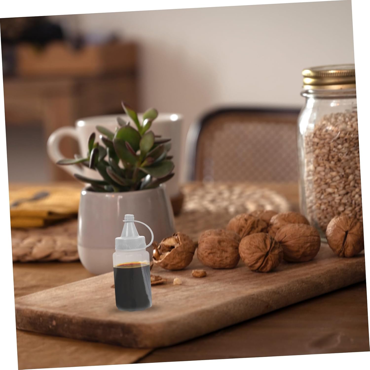12 Pcs Dark Grey PP Condiment Squeeze Bottles 1