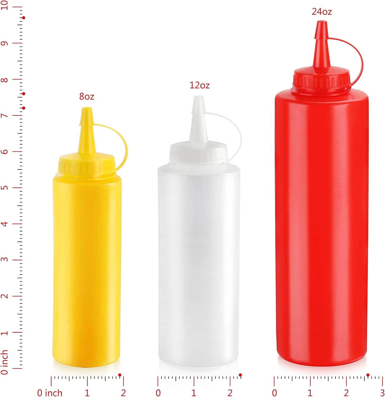 New Star Foodservice 26559 Squeeze Bottles Pack of 6 1