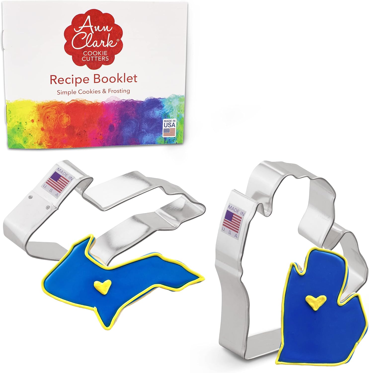 Ann Clark Upper Lower Michigan Cookie Cutters 2-Pc Set