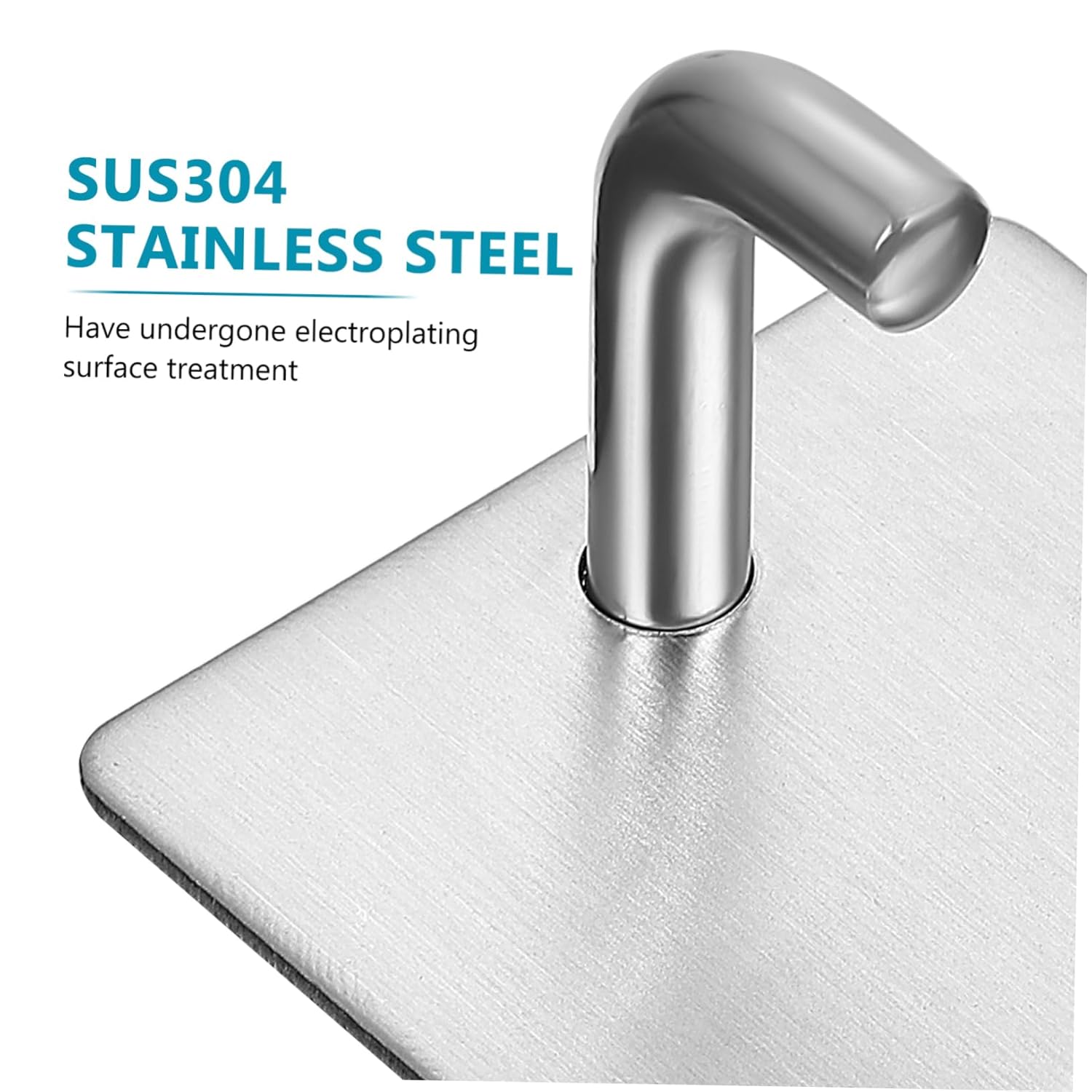 4PCS Adhesive Towel Hooks for Wall