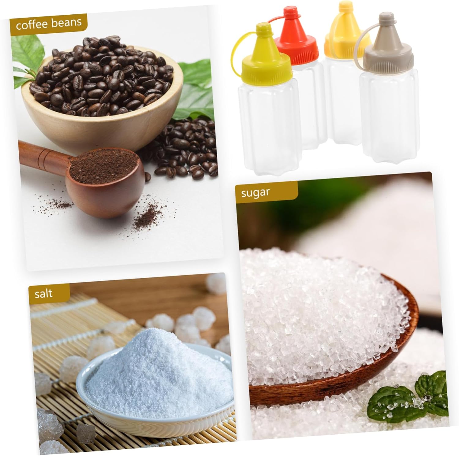 HOLIDYOYO 12pc Mini Squeeze Bottles for Condiments