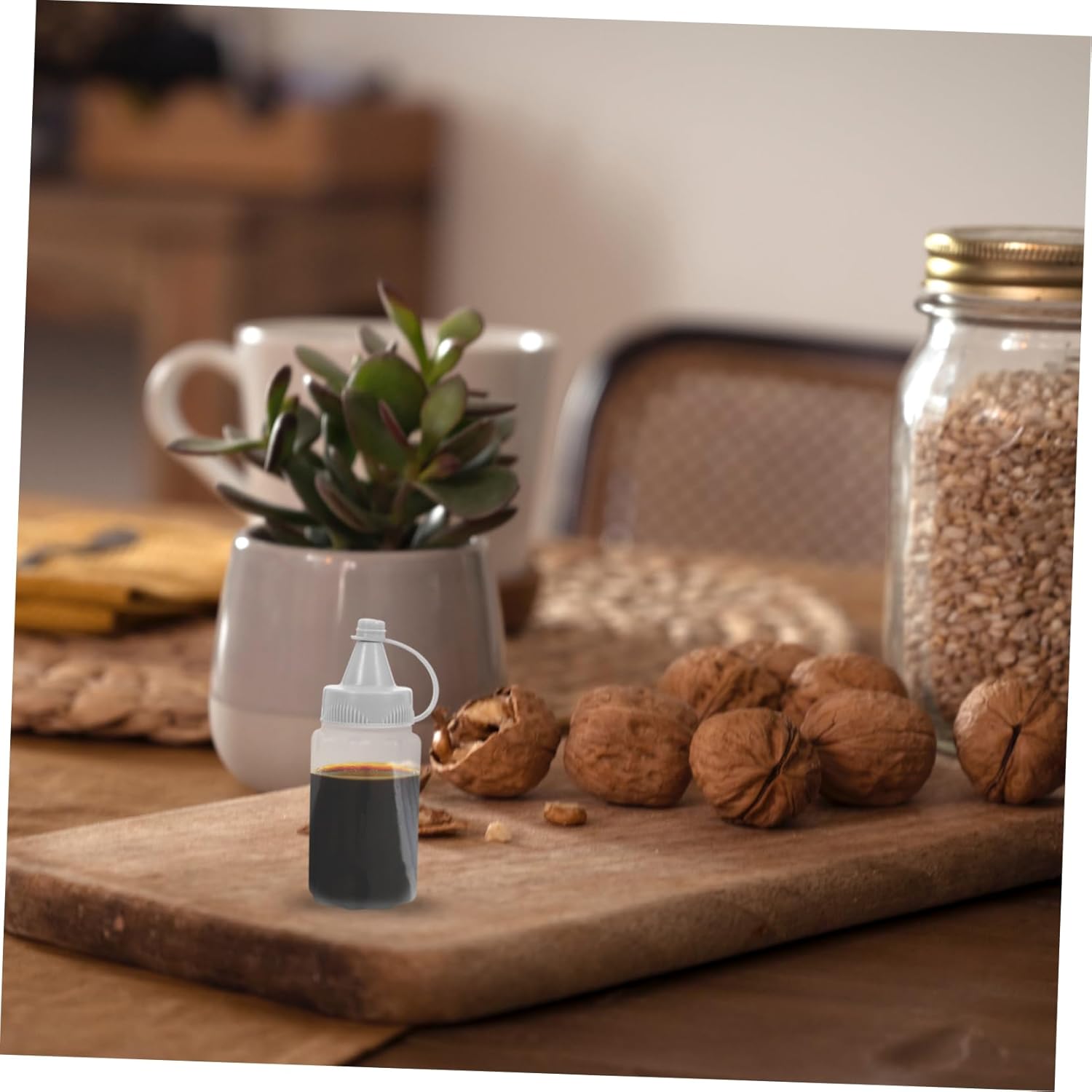 Mikinona 20 Pcs PP Dark Grey Condiment Squeeze Bottles