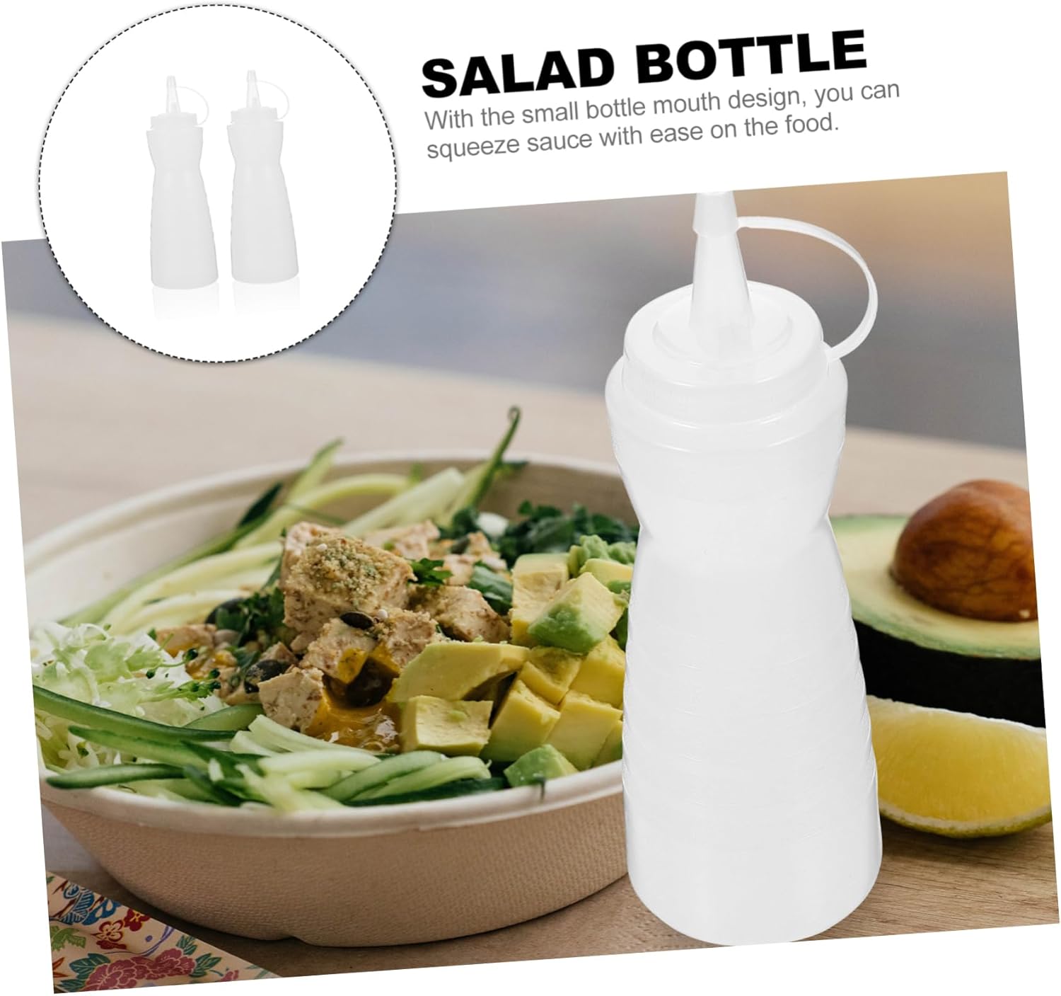 BIUDECO 2 Pack Ketchup Squeeze Bottles