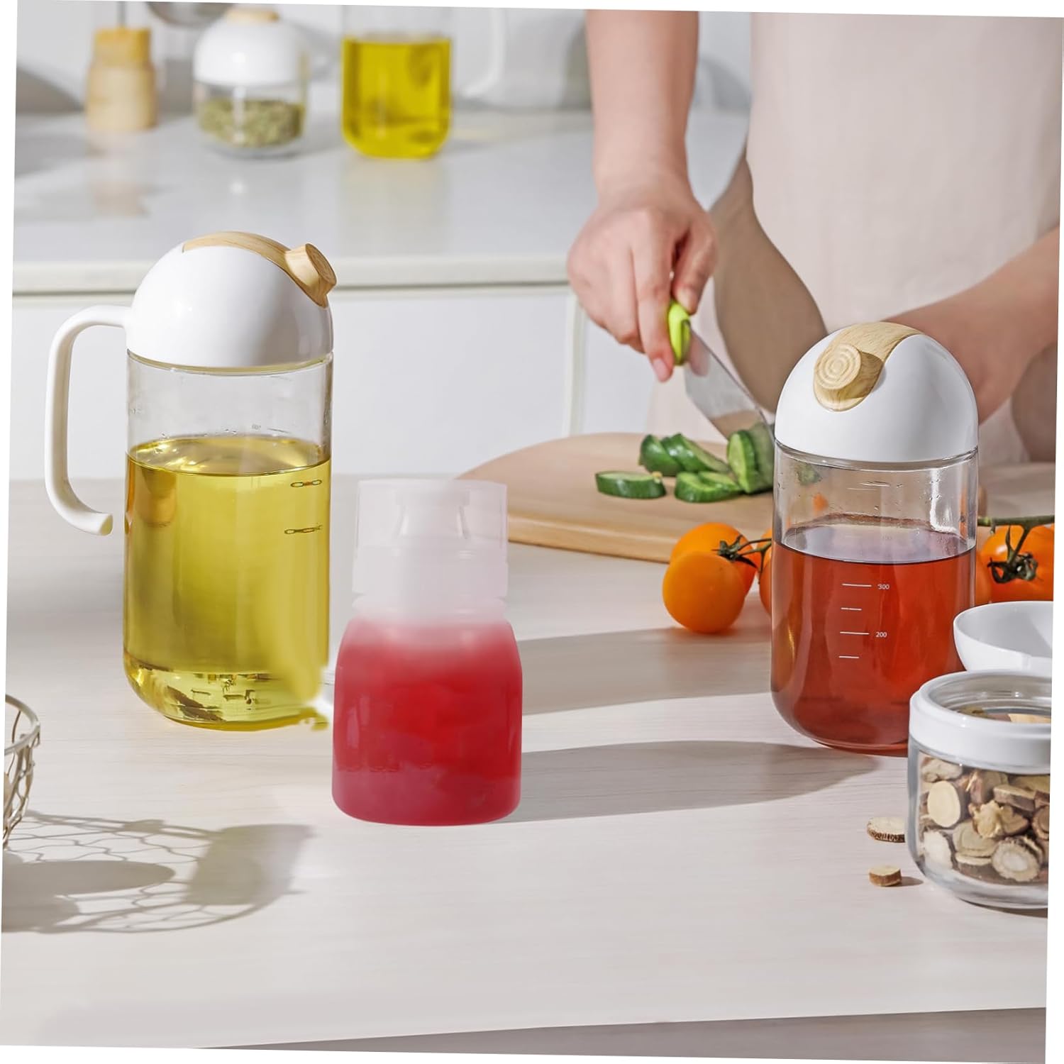 CIYODO 6pcs Condiment Squeeze Bottles Set 180ml
