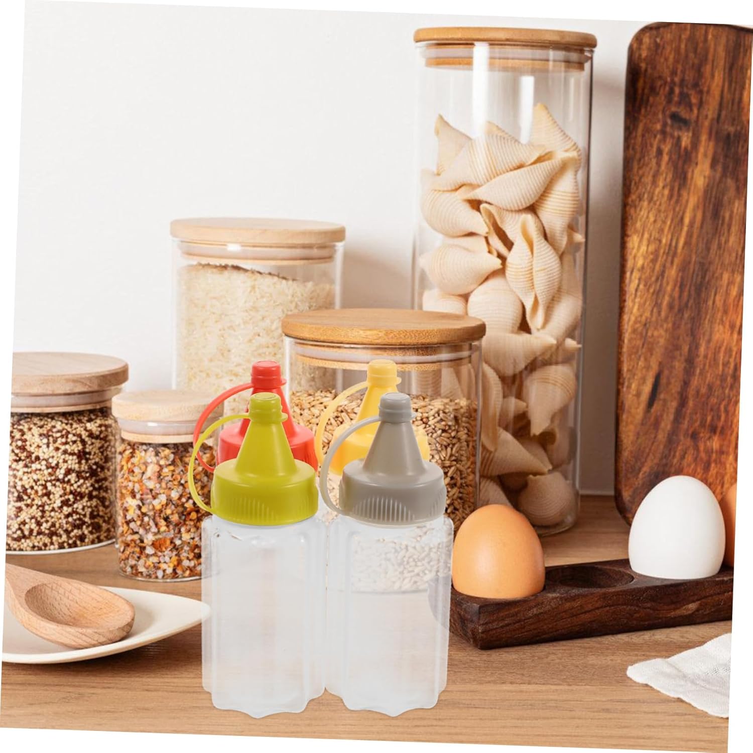 HOLIDYOYO 12pc Mini Squeeze Bottles for Condiments