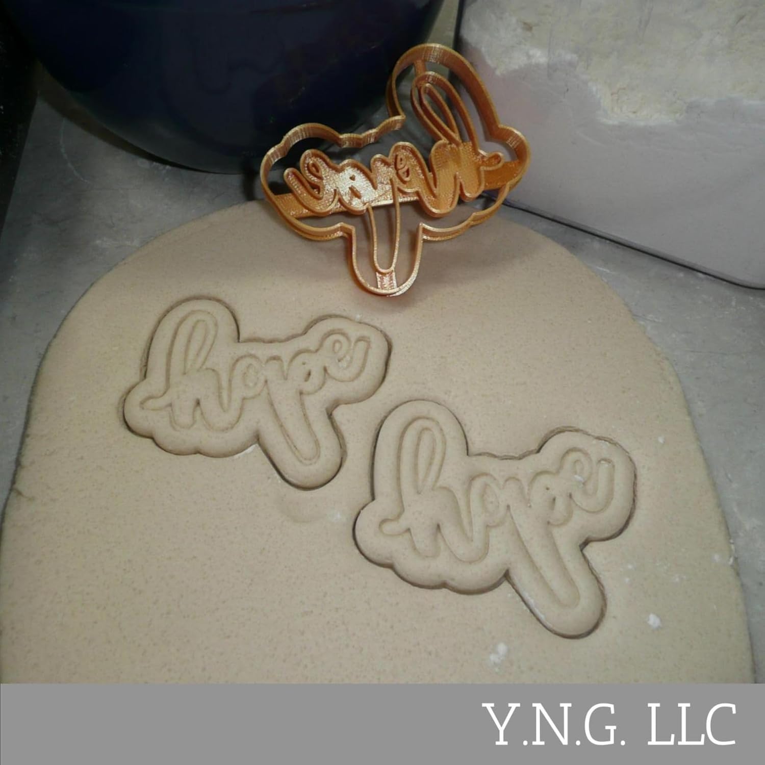 Hope Word Cursive Cookie Cutter Made in USA