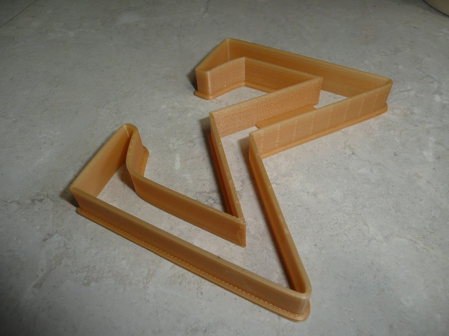 YNGLLC SIGMA GREEK LETTER 3D Cookie Cutter Gold