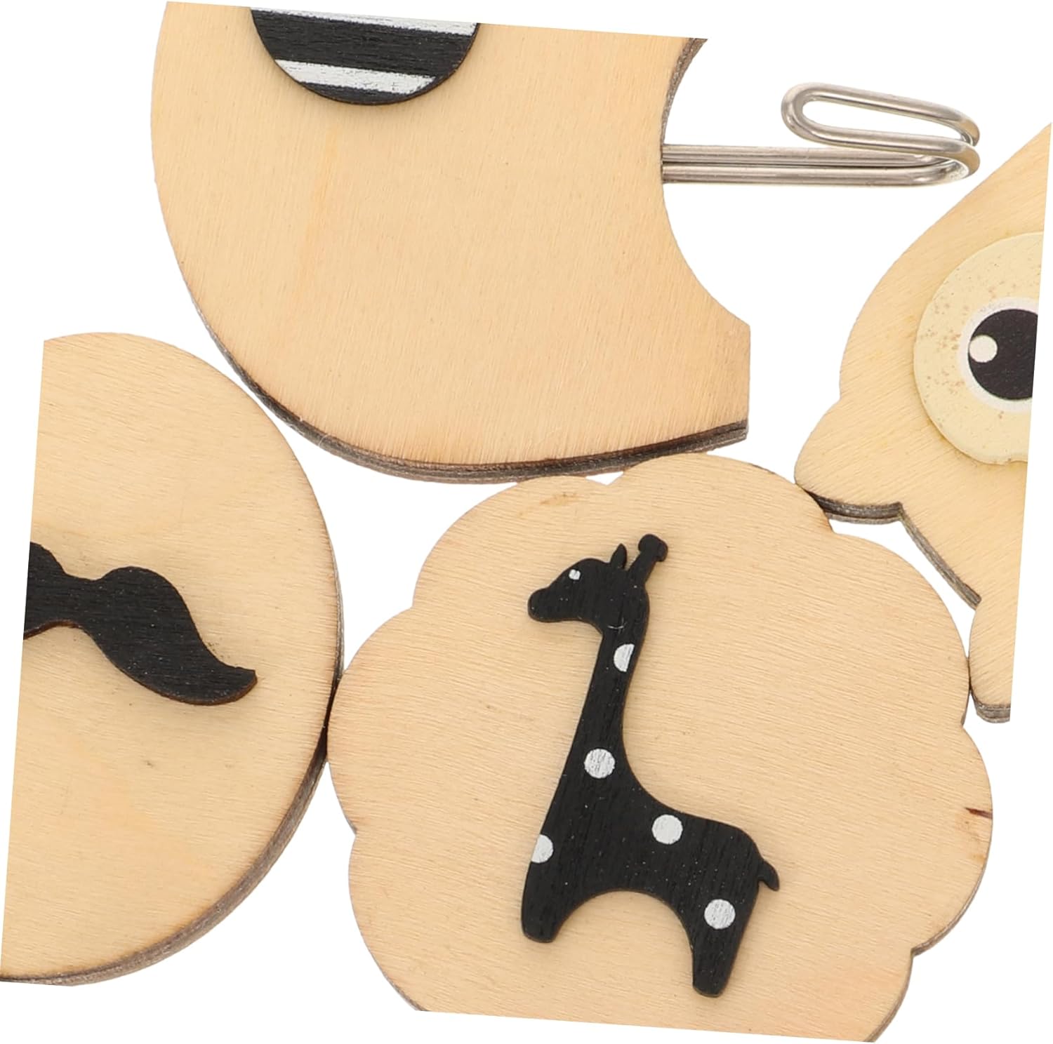 ORFOFE 4PCS Wall Hooks Adhesive Coat Hangers for Kids Bathroom Living Room