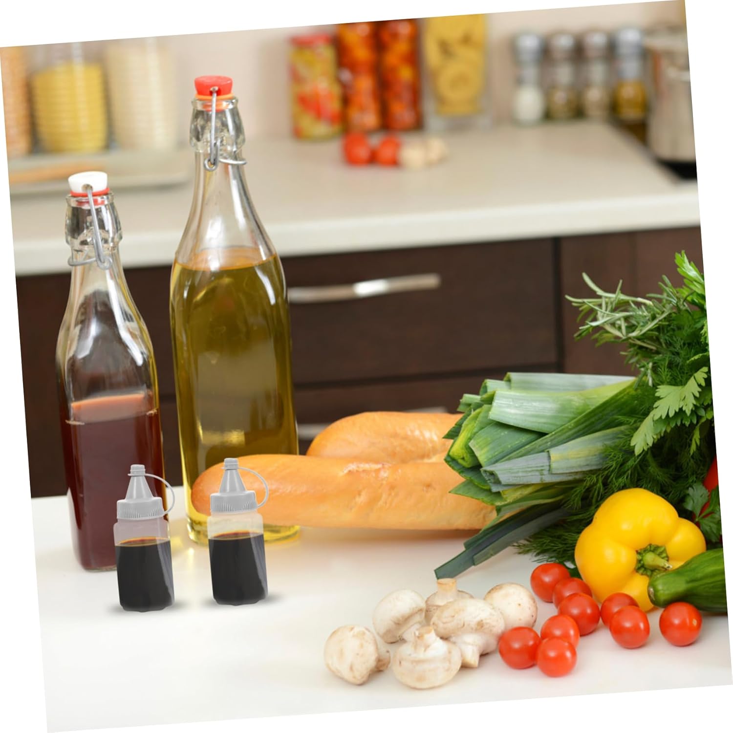 3 Pack Reusable Honey Squeezing Bottles for Ketchup Mustard Salad Dressing