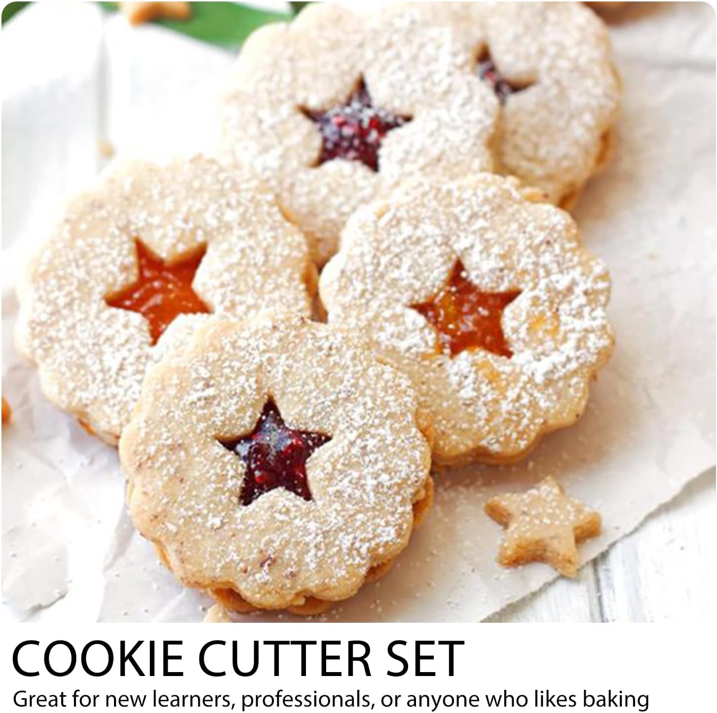 KALAIEN 37 Pcs Cookie Cutter Set with 7 Shapes 1