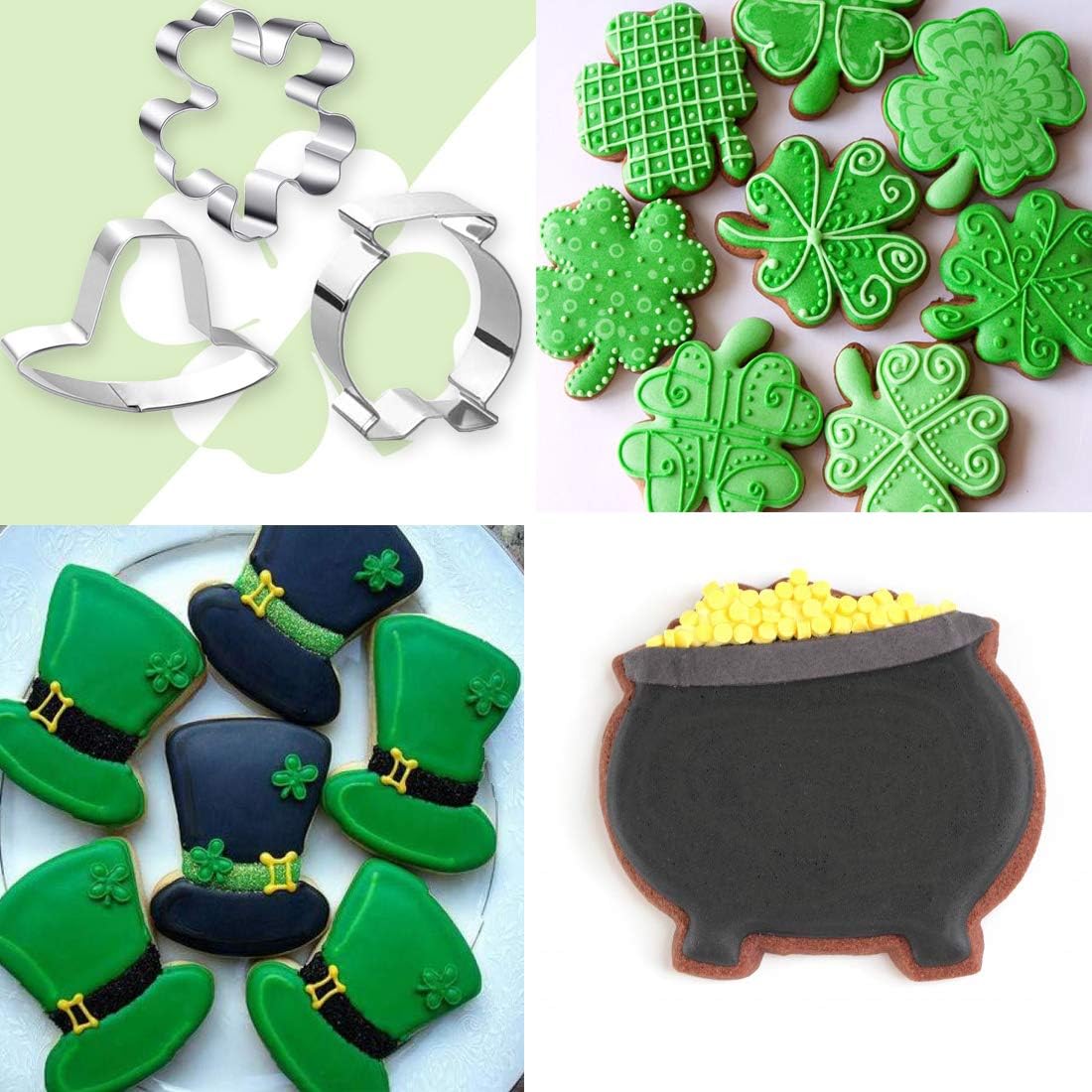 Strone St Patricks Day Cookie Cutter Set 8 Pcs