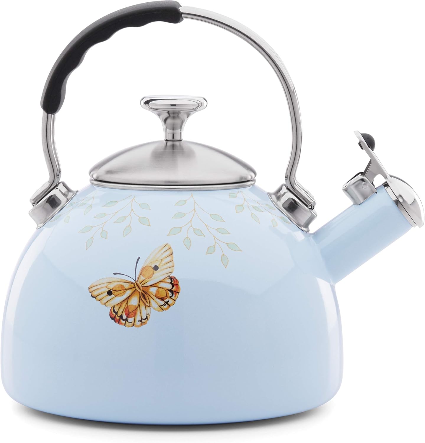Lenox Butterfly Meadow Tea Kettle Blue 2 Quart
