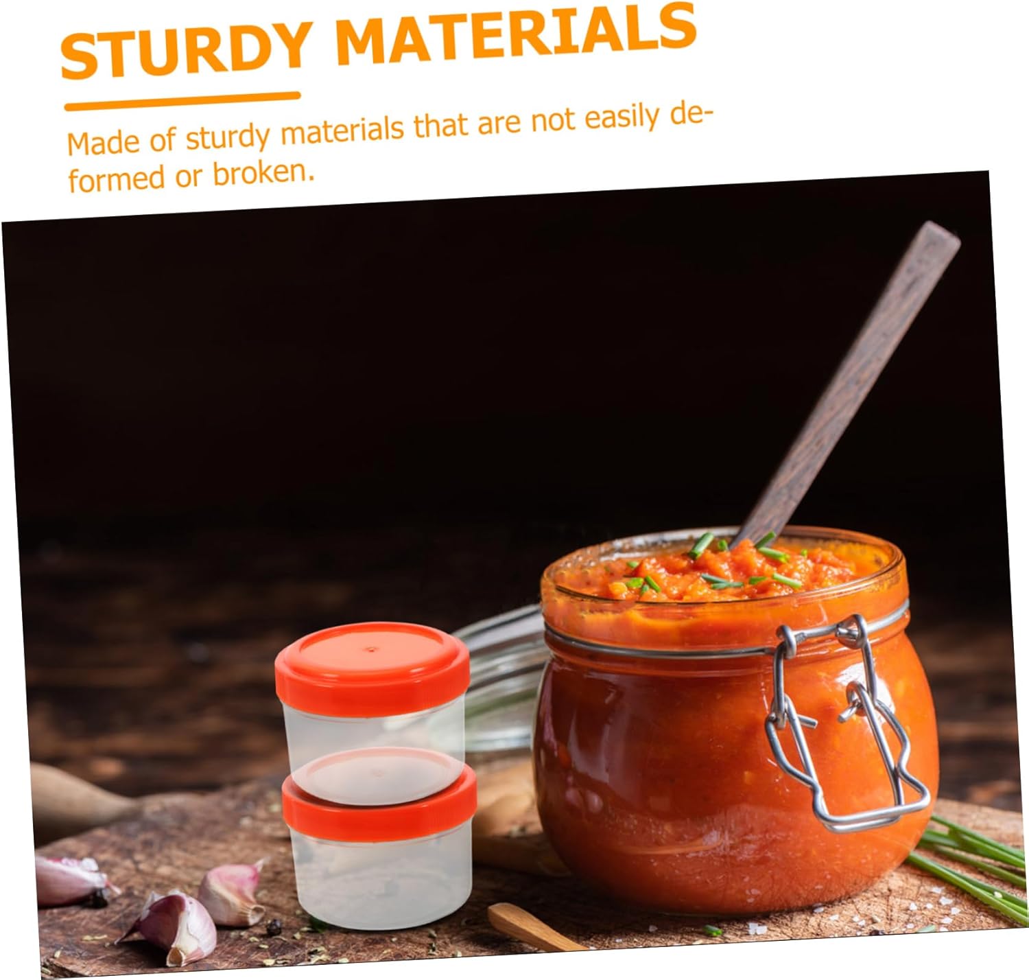 HAKIDZEL Mini Sauce Cups with Lids for Condiments and Salad Dressings