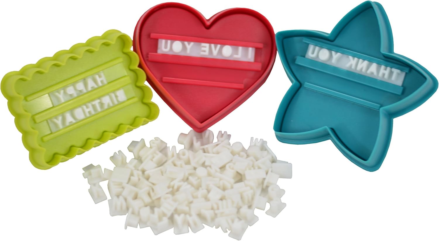 Southern Homewares Message In A Cookie Holiday Cutter Set 98 Pieces