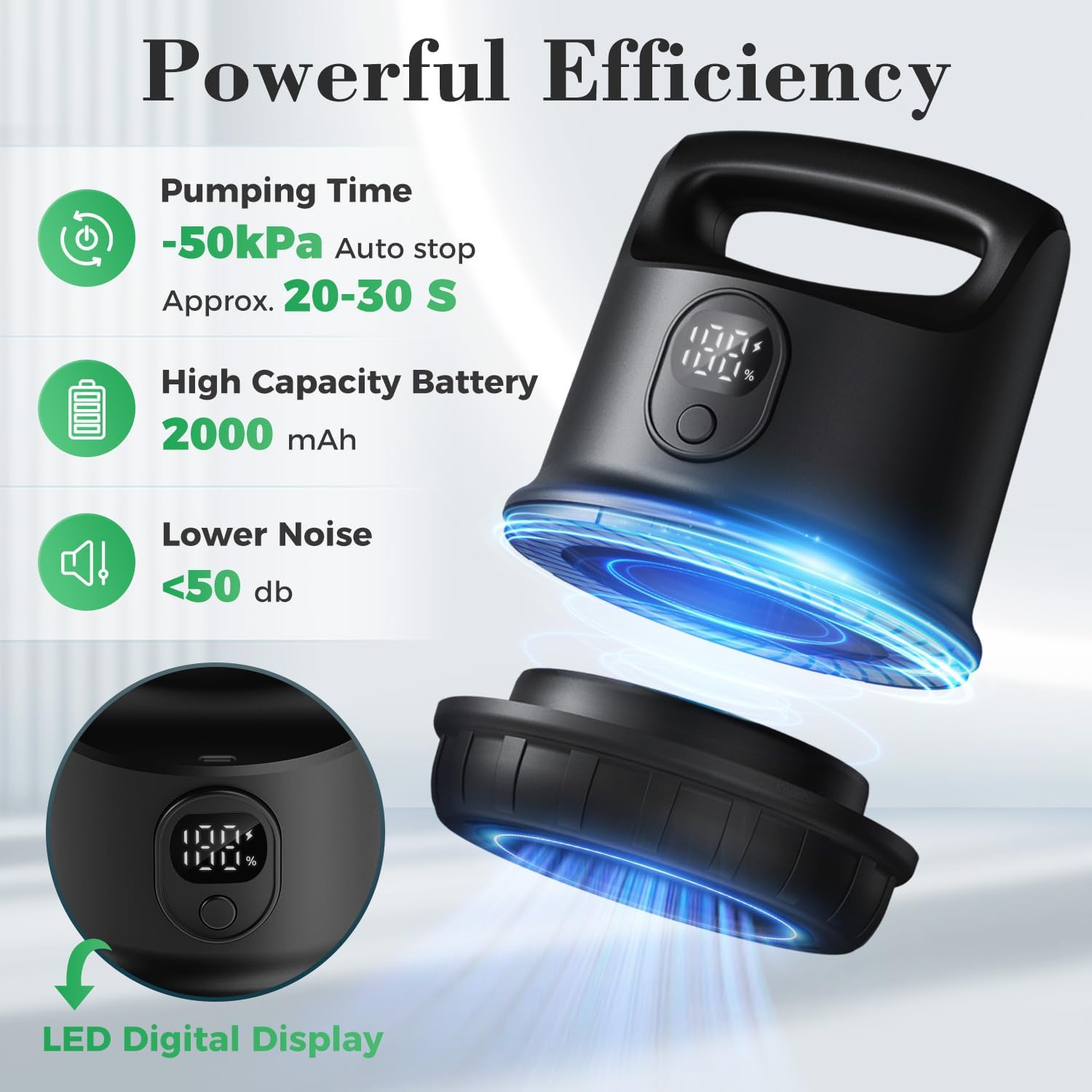 Miisekmy Electric Mason Jar Vacuum Sealer Kit