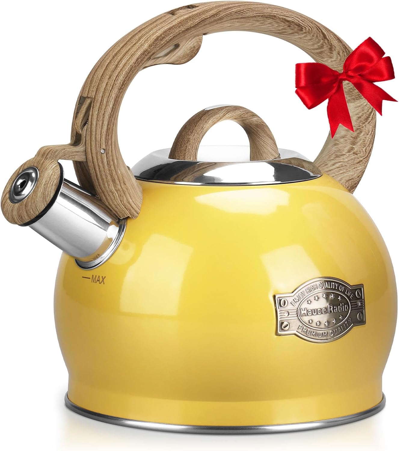 Hauce Radio 21 Quart Stovetop Tea Kettle with Whistle
