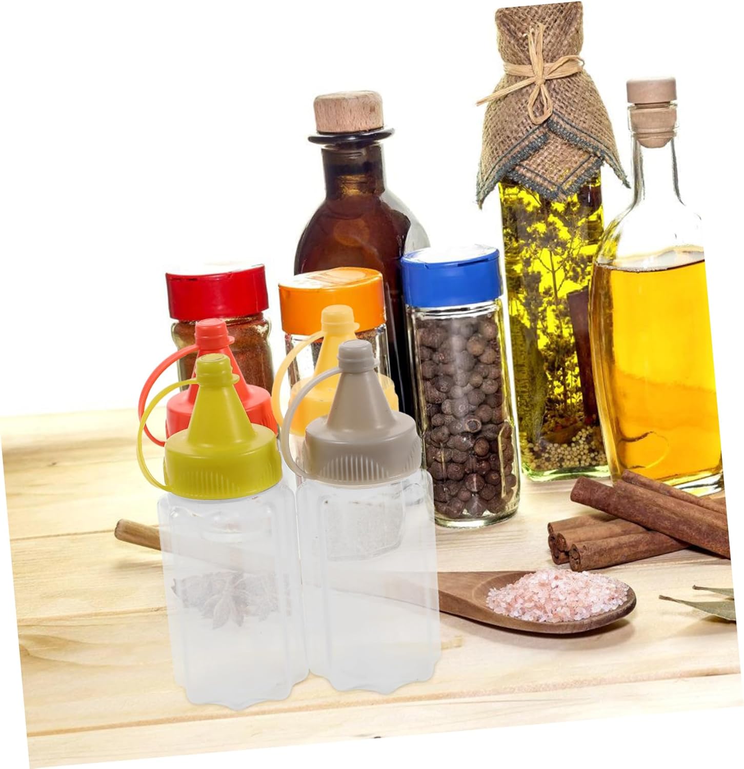 HOLIDYOYO 12pc Mini Squeeze Bottles for Condiments
