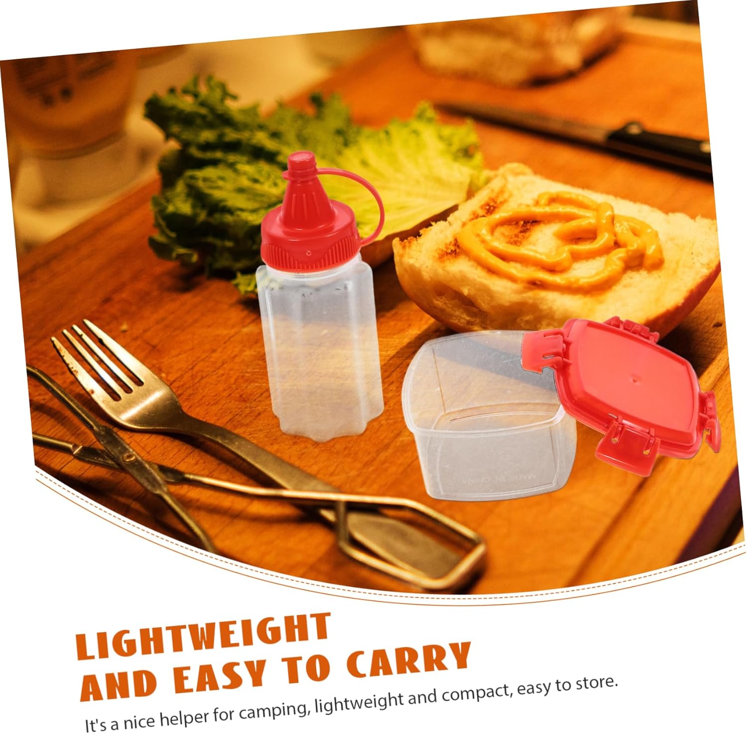 CIYODO Lightweight Condiment Squeeze Bottles Set