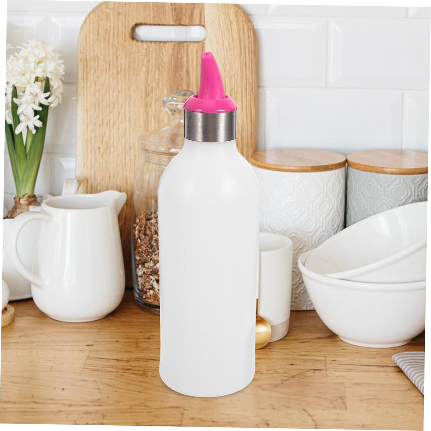 CIYODO Red Condiment Squeeze Bottle - 1pc Kitchen Picnic Use