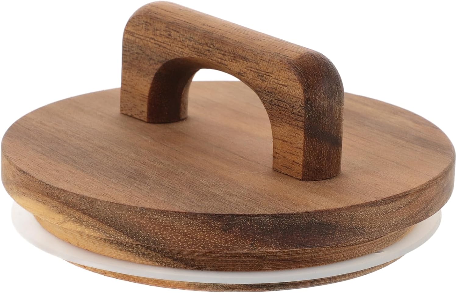 Zerodeko Wood Sealed Jar Lid with Handle