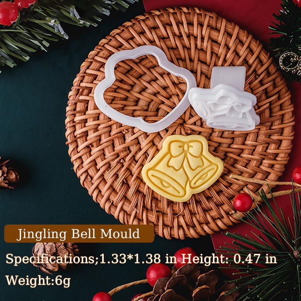 3D Cartoon Christmas Cookie Cutter Set 20pcs