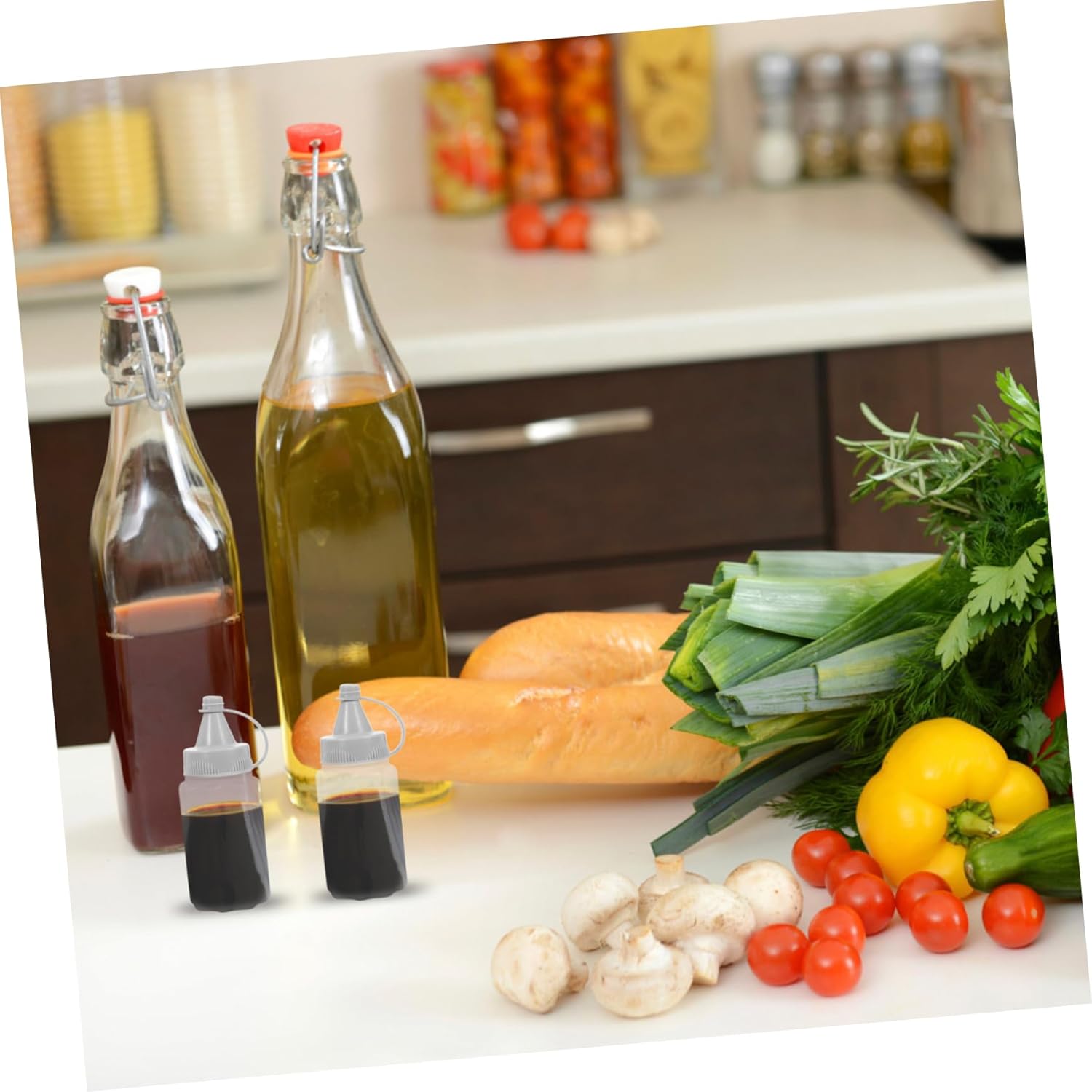 BIUDECO 4 Pack Condiment Squeeze Bottles 1