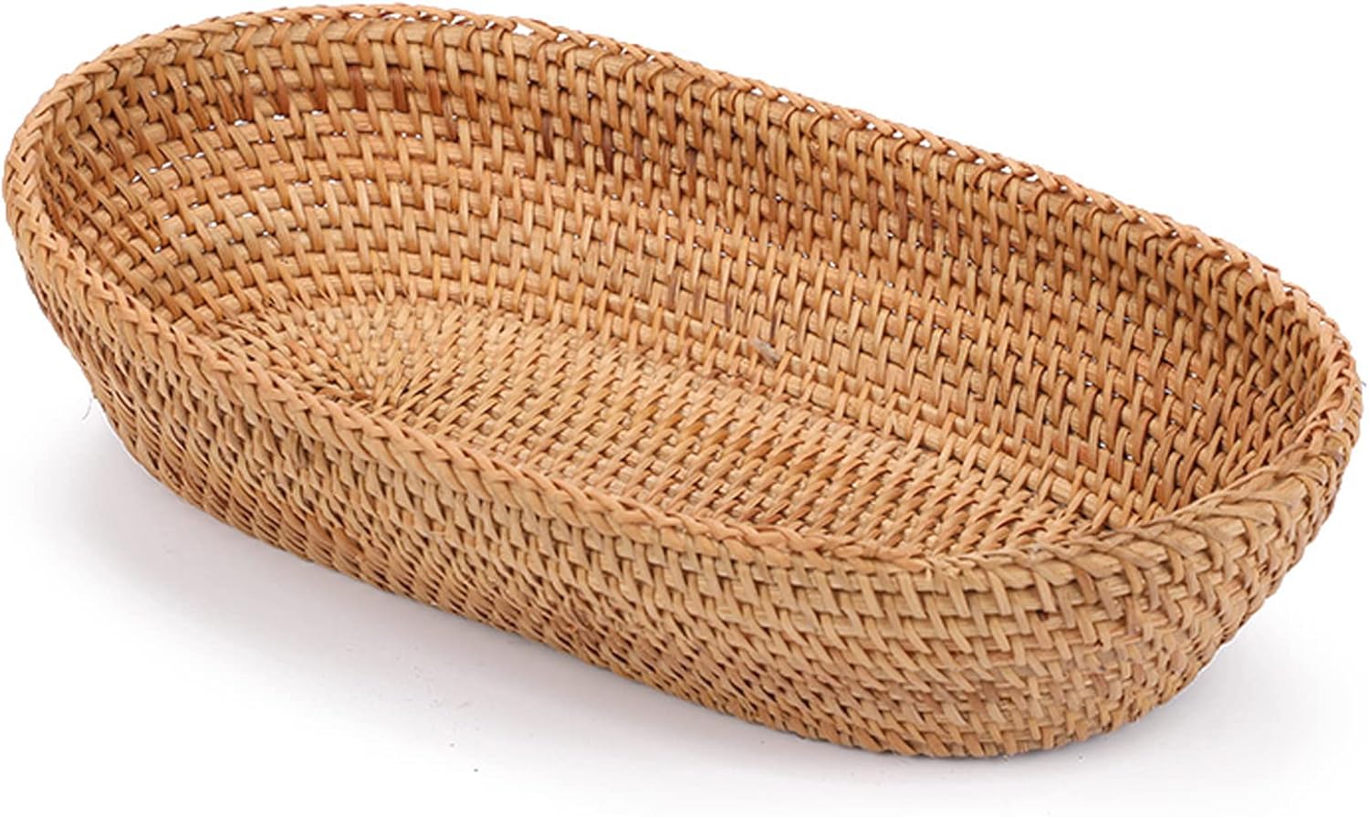 i-lan Handwoven Bread Serving Basket Set Natural Brown