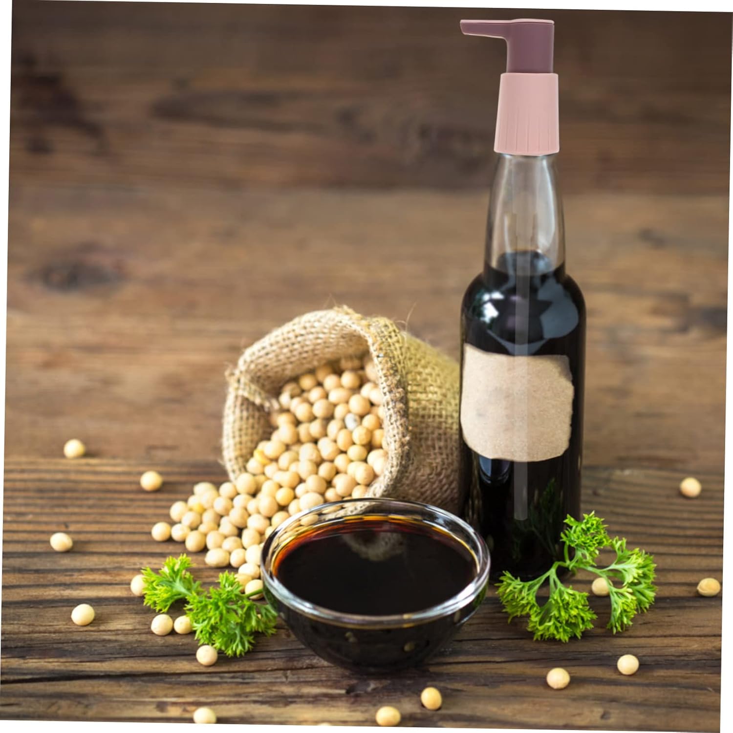 Plastic Condiment Squeeze Bottle with Easy Press Nozzle