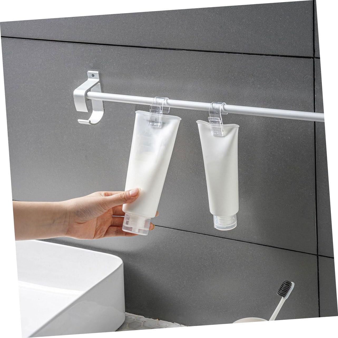 PRETYZOOM 8pcs Modern Wall Hooks for Kitchen Bathroom