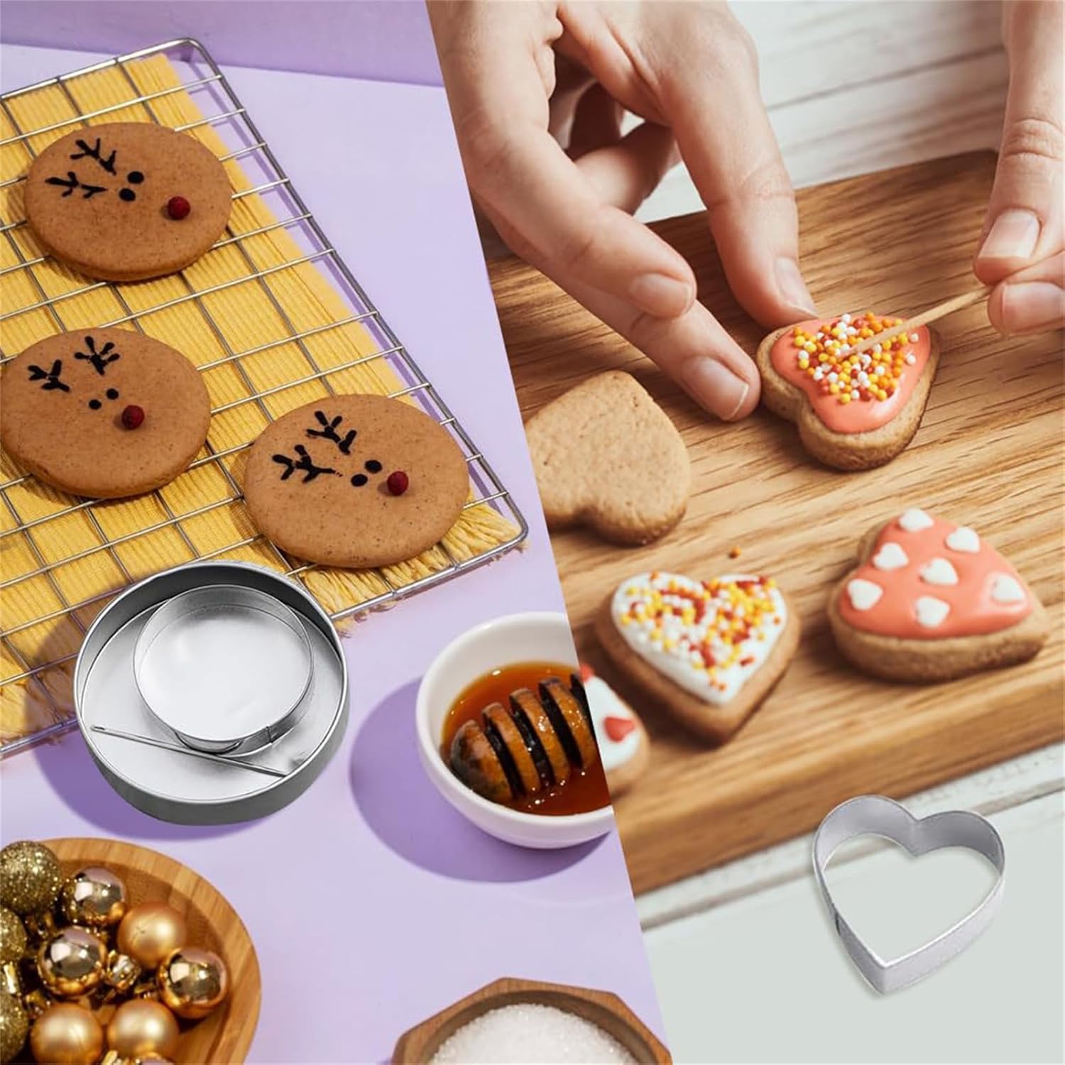 Stainless Steel Cookie Cutter Set for Korean Candy Making