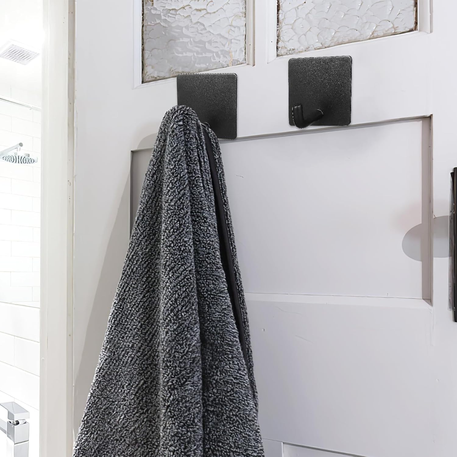 Beaupretty 4pcs Modern Wall Hooks for Bathroom and Home Organization