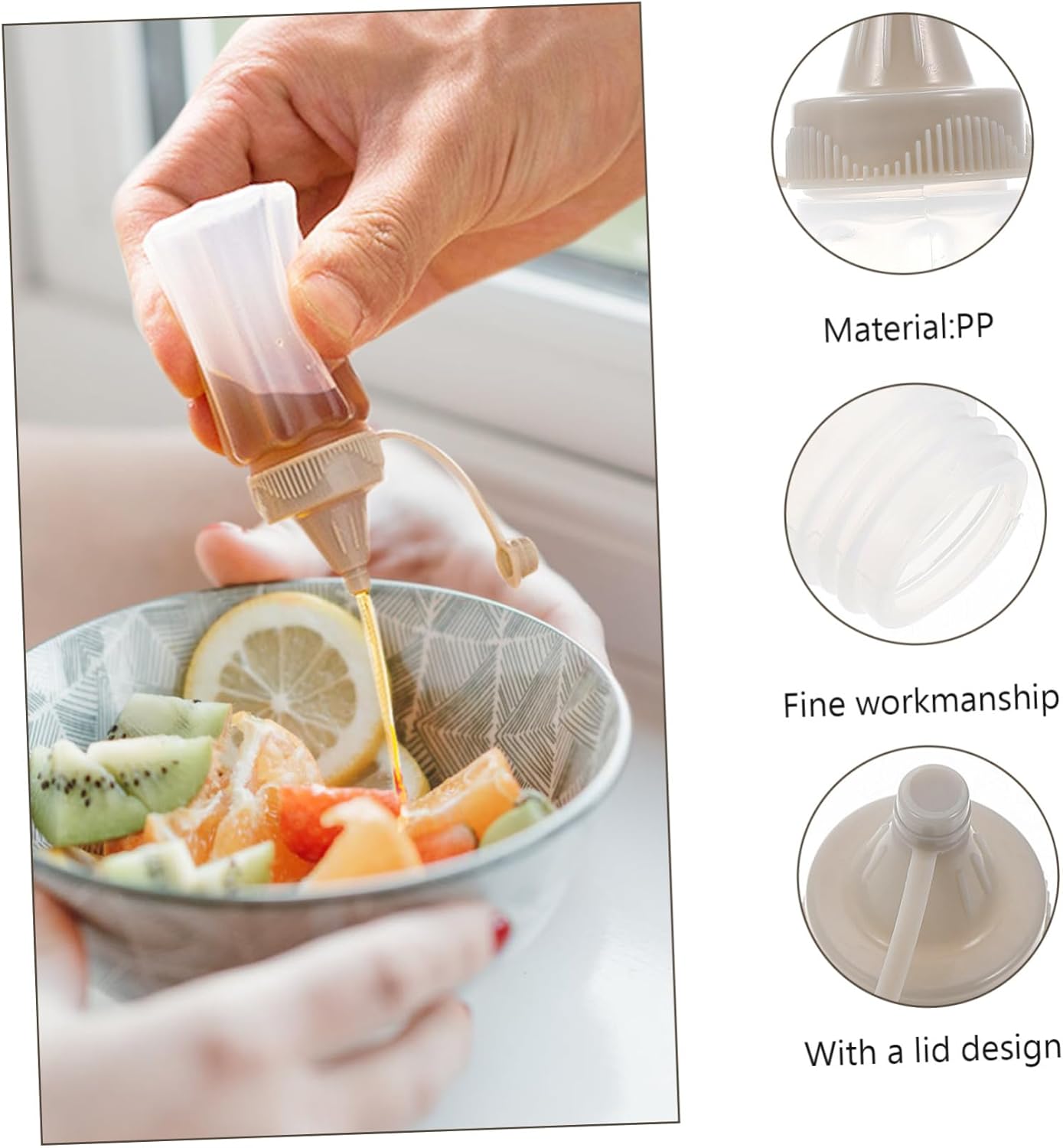 HOLIDYOYO Small Condiment Bottles for Lunch Box Set
