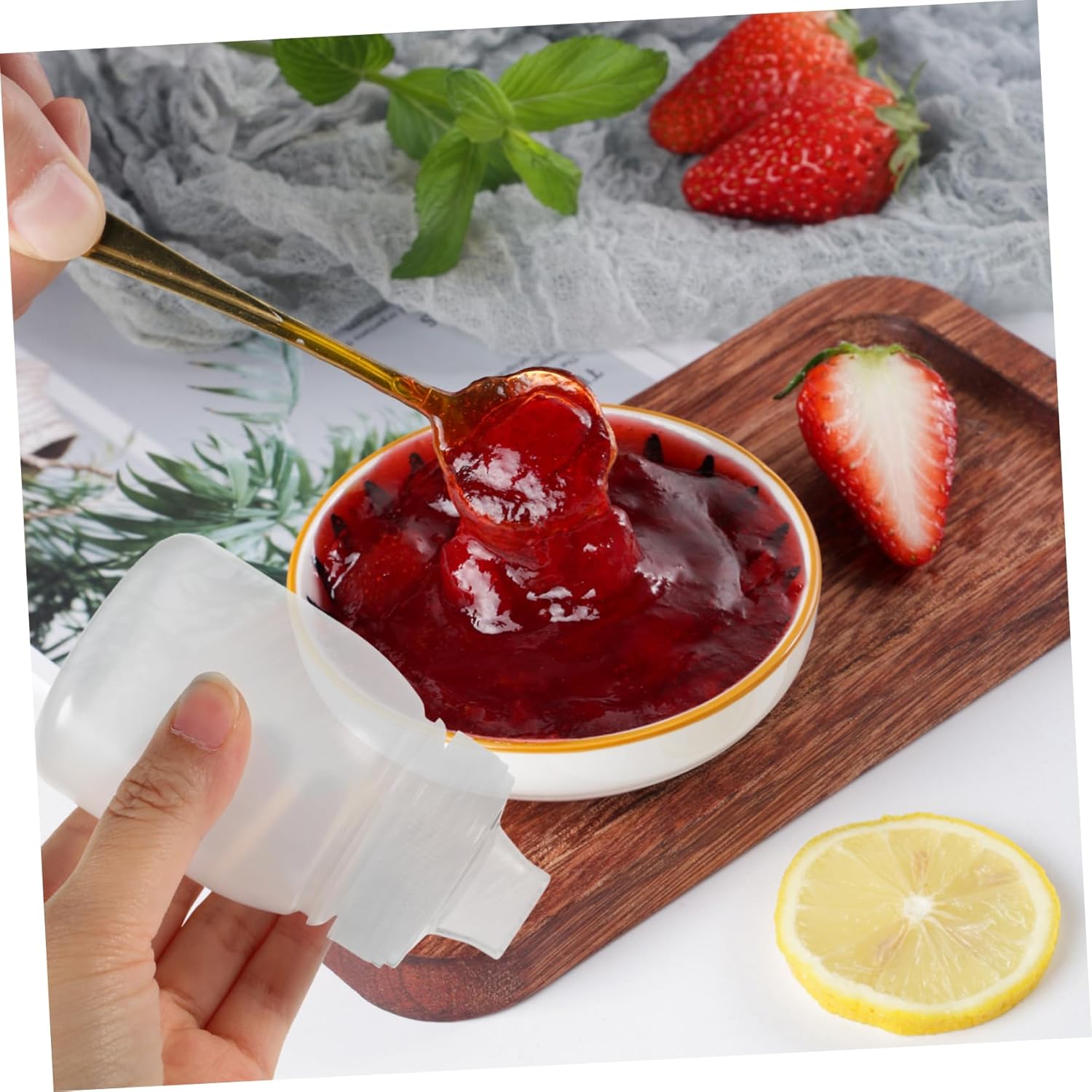 CIYODO 6pcs Condiment Squeeze Bottles Set 180ml