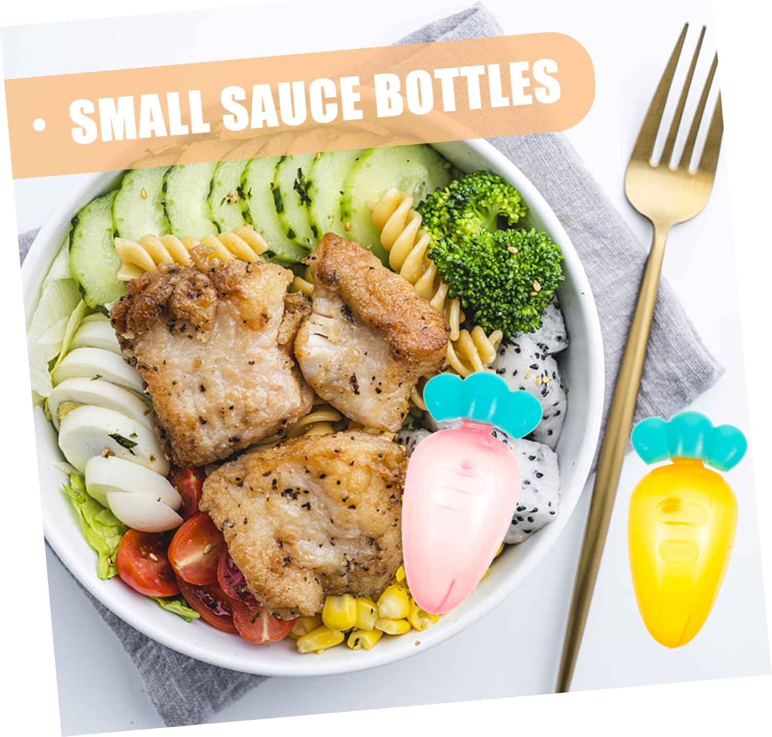 Mini Sauce Bottles with Squeeze Cap for Picnic Supplies