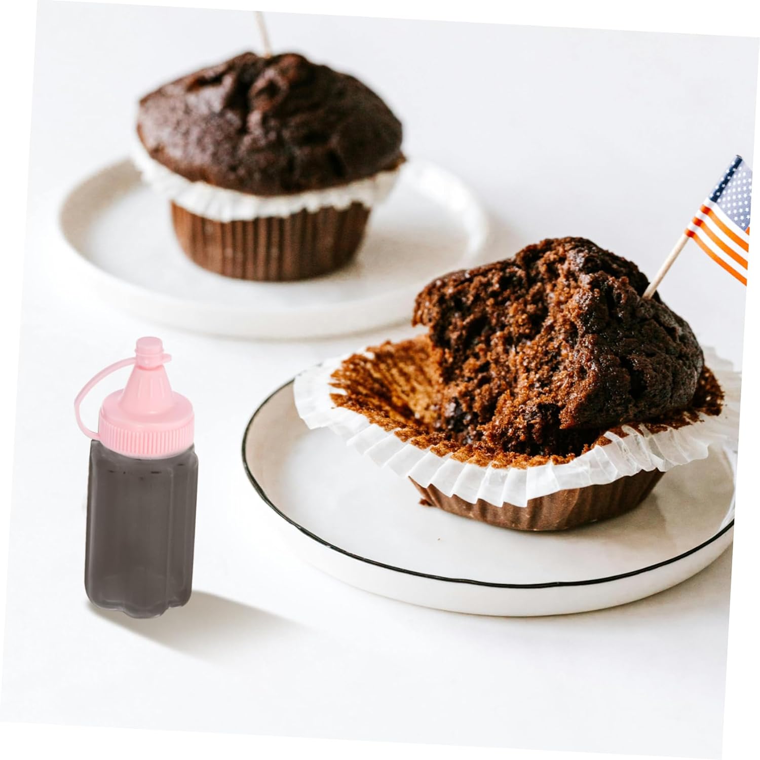 4pcs Reusable PP Condiment Squeeze Bottles Set