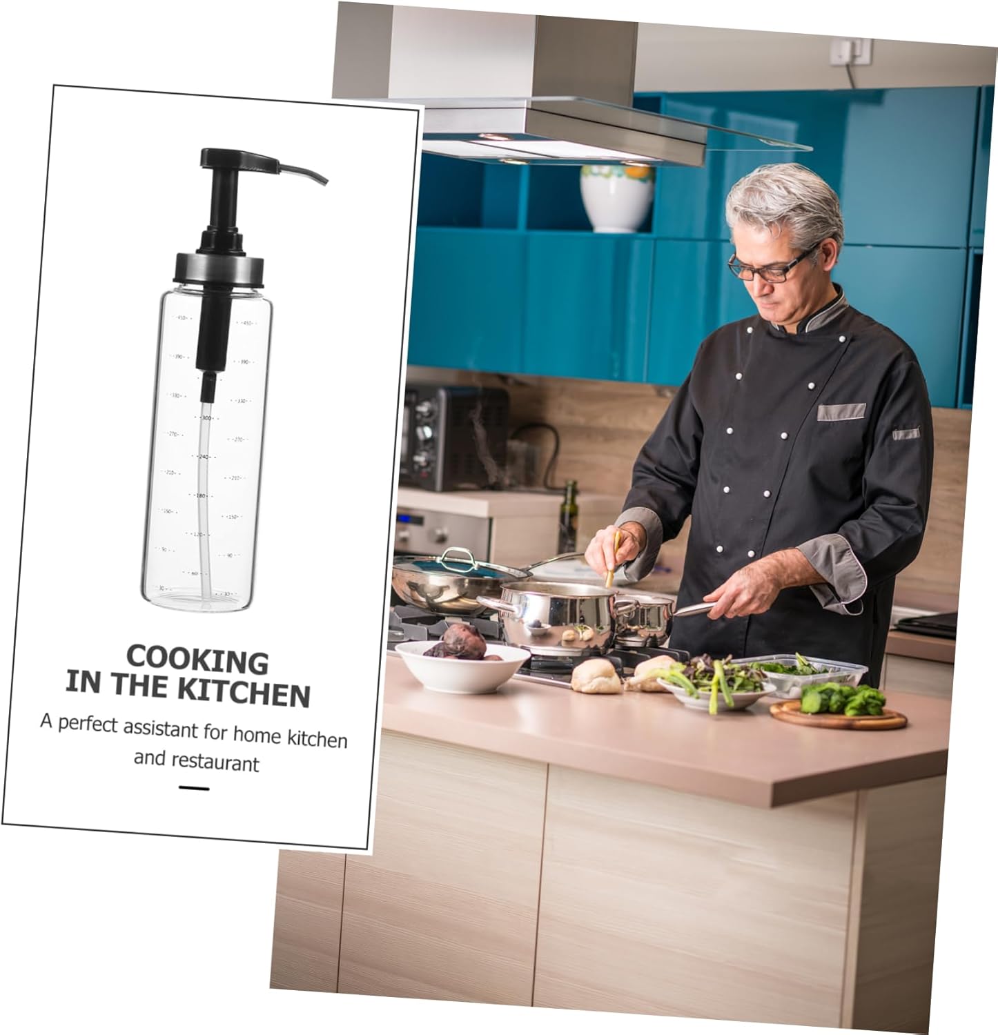 SECFOU 500ml Ketchup Dispenser Pump Bottle