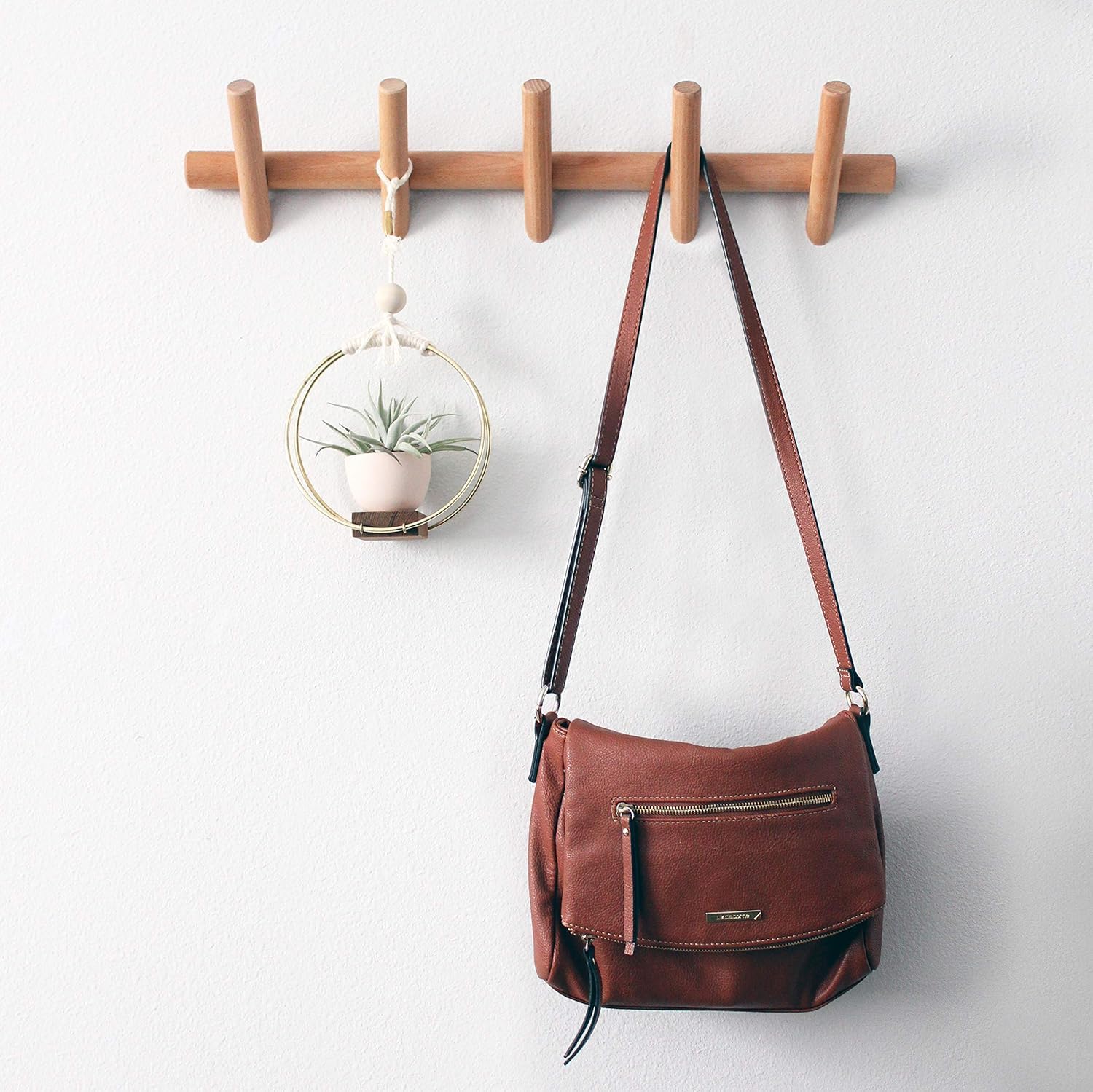 Eden Co Modern Wall Mounted Coat and Hat Rack