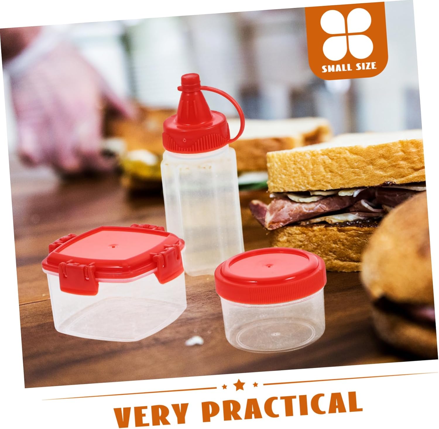 CIYODO Lightweight Condiment Squeeze Bottles Set
