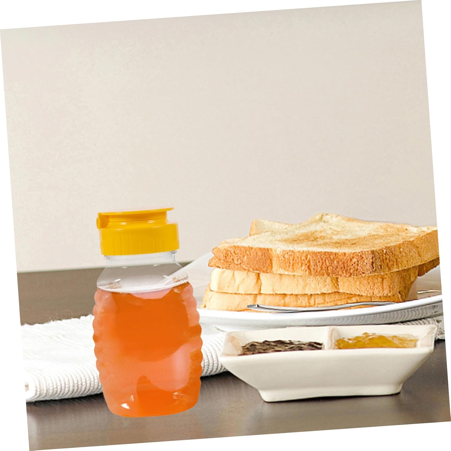 CIYODO Honey Squeeze Bottles Set for Sauce Storage and Condiment Dispensing
