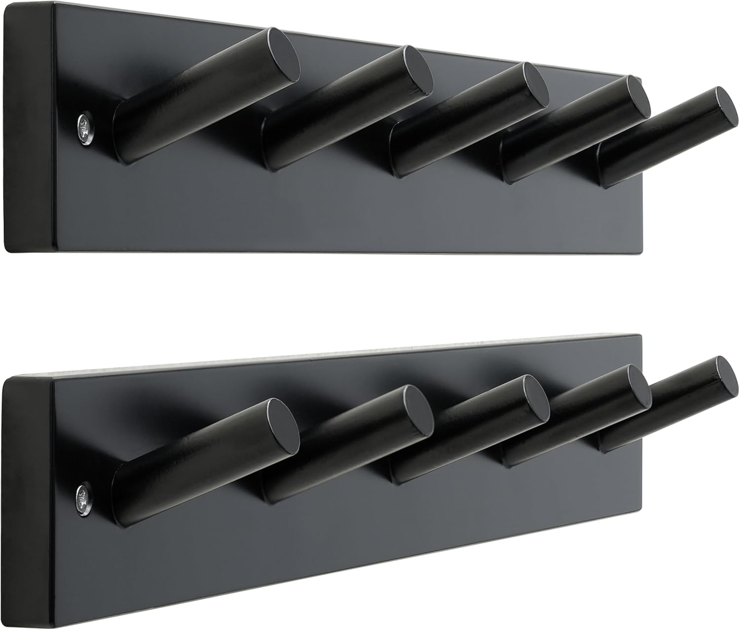SKOLOO 5 Peg Black Wall Coat Rack