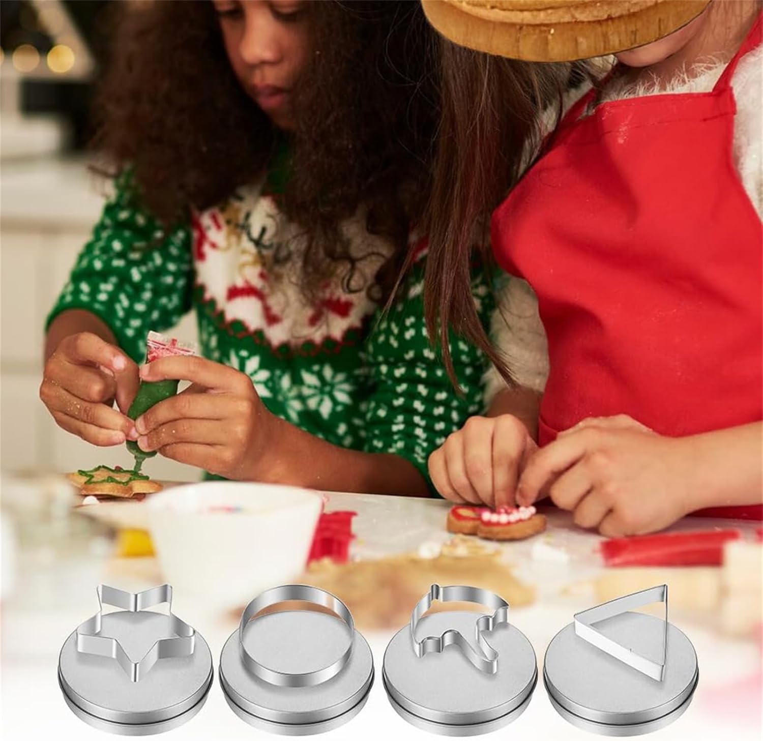 Stainless Steel Cookie Cutter Set for Korean Candy Making