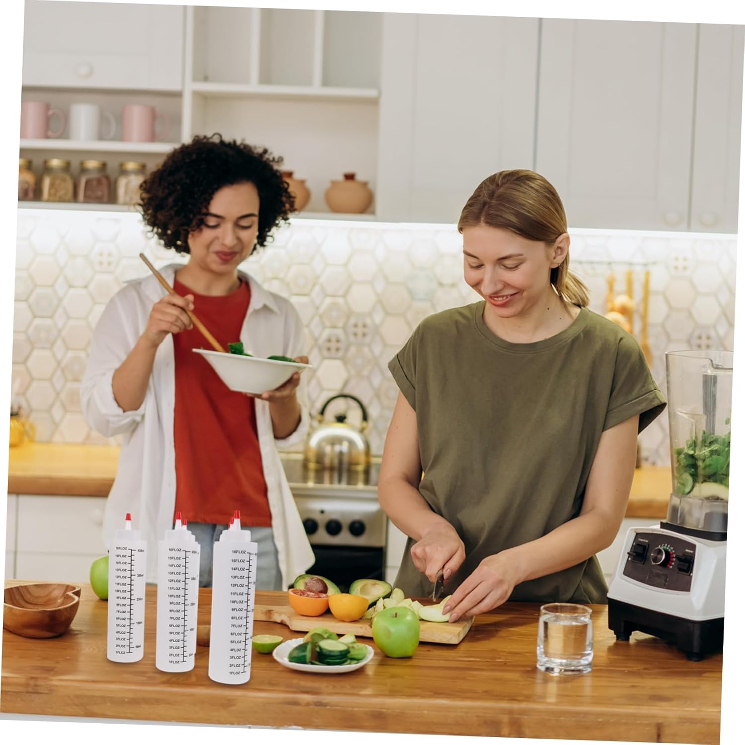 HOLIDYOYO 6-Piece Condiment Squeeze Bottles Set