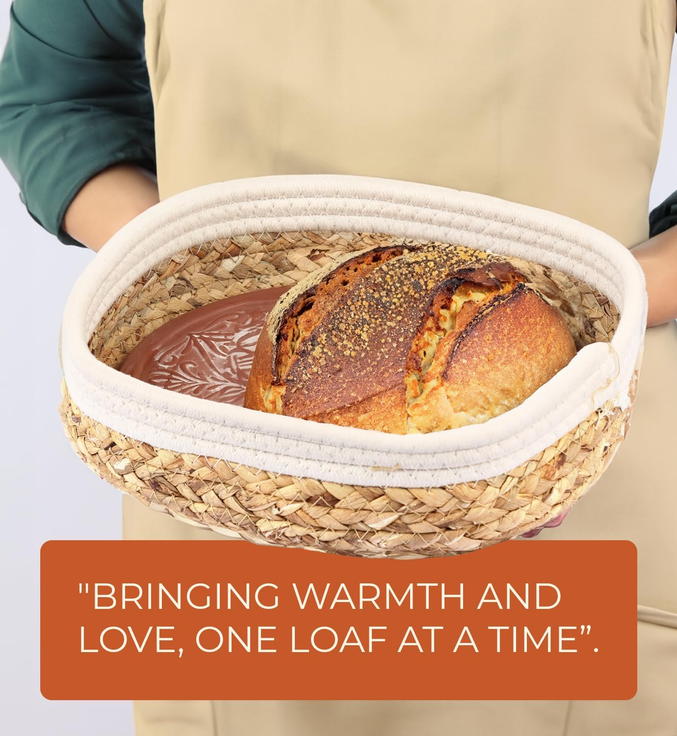Ole Bazar Bread Warmer With Stone
