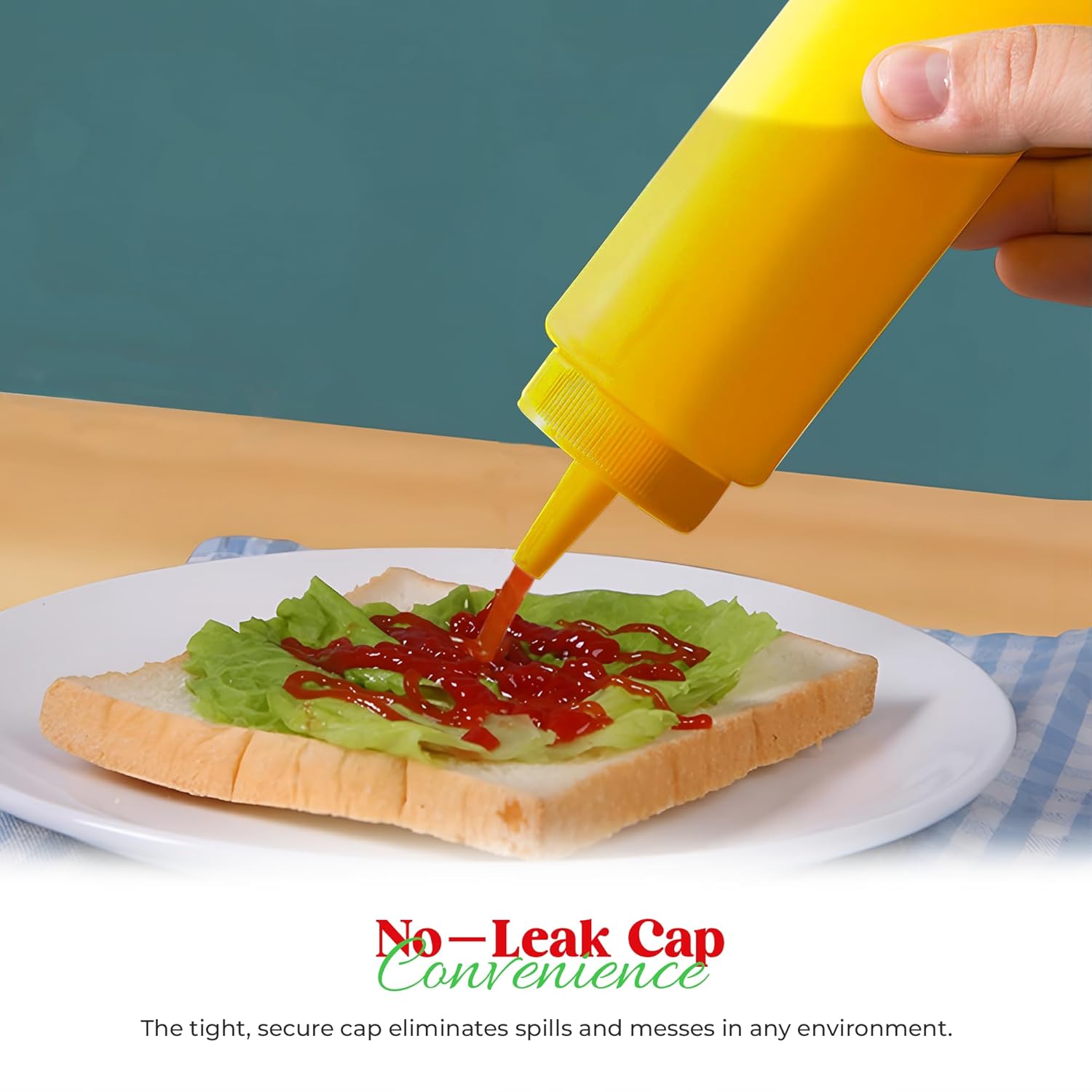 OCS Parts 8 Ounce Yellow Squeeze Bottle