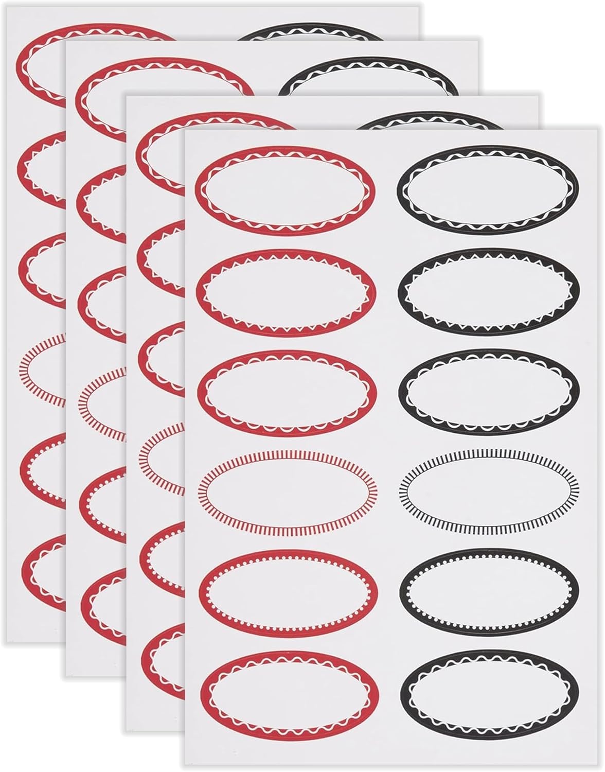 RSVP Oval Canning Jelly Jar Labels 48 Count 1