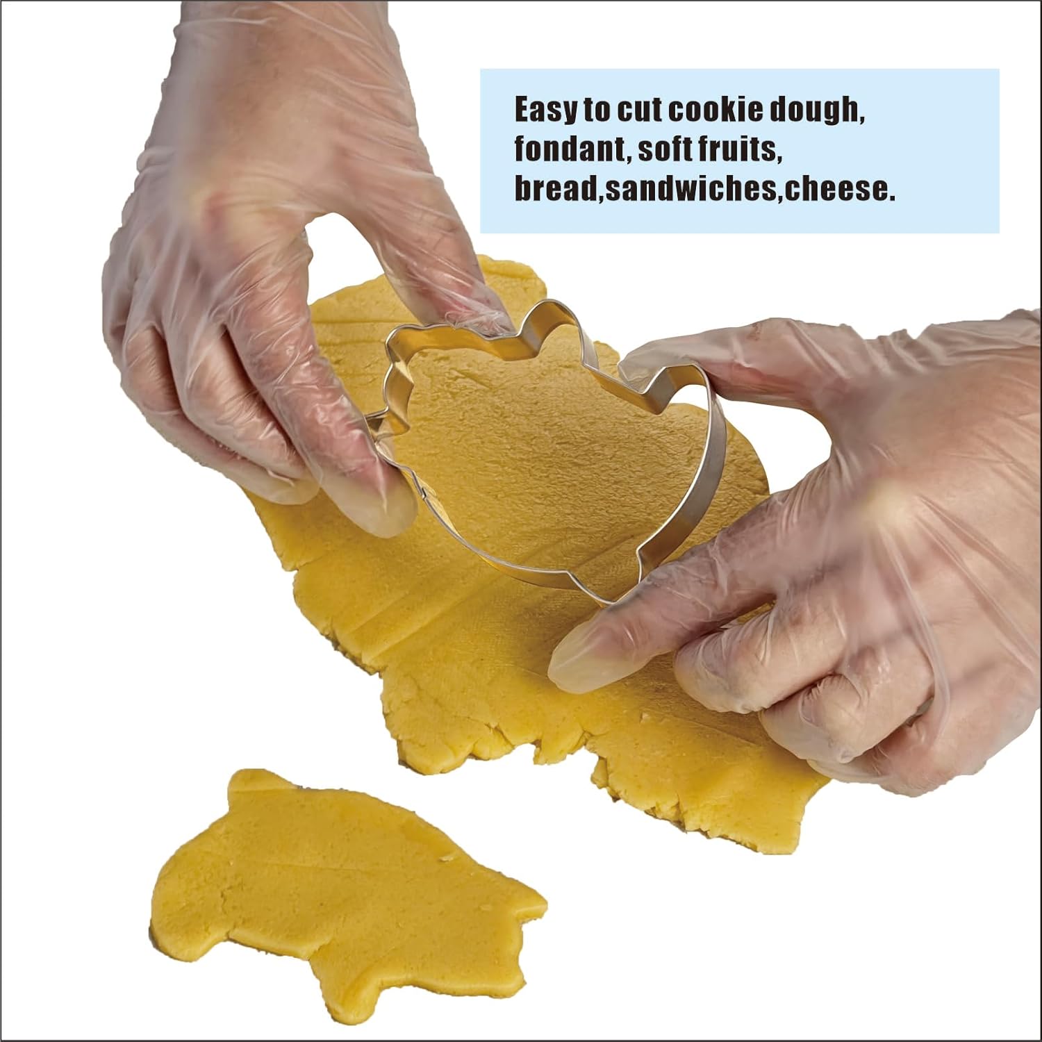 Cieloglim Double-Sided Pig Cookie Cutter Set 1
